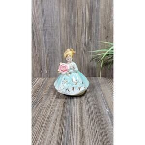 Vintage Josef June Birthday Girl Figurine with Music Box